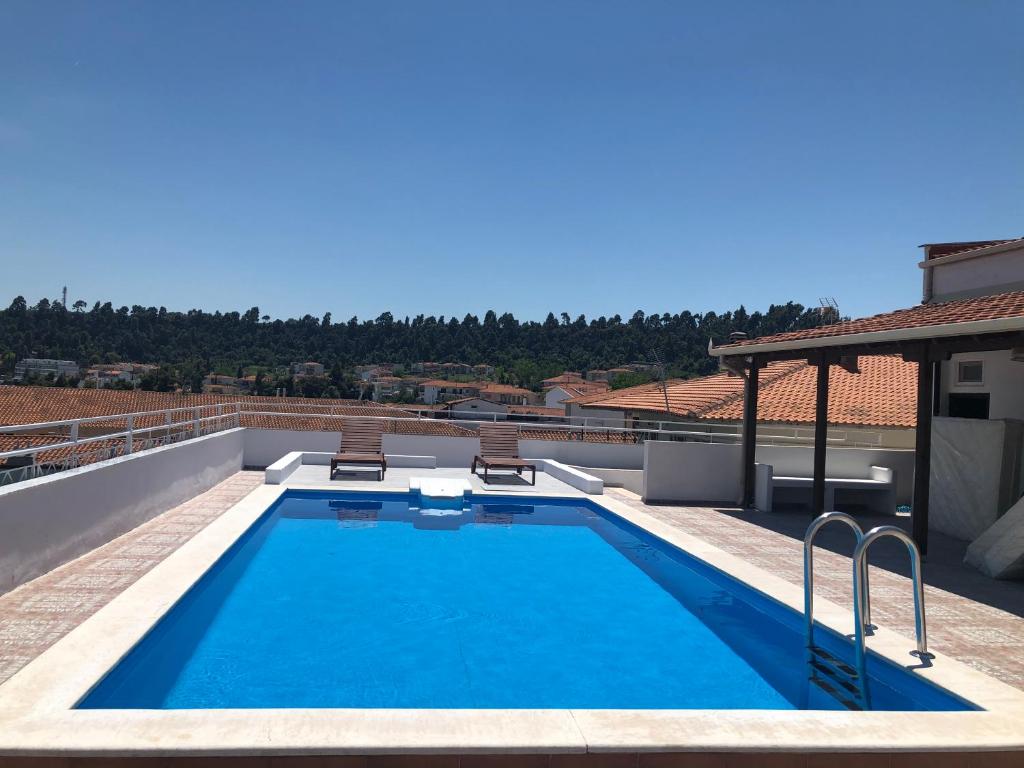 The swimming pool at or close to Kriopigi dimis and efis 1