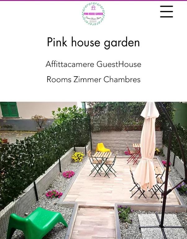 Zahrada ubytování Pink House Garden