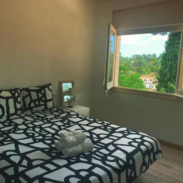 Postel nebo postele na pokoji v ubytování Villa Mas Blau