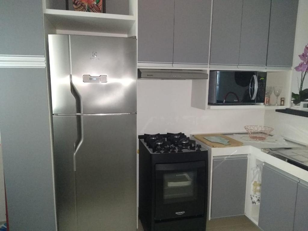  Apartamento - Condomínio Jardins dos Pescadores - Praia do Perequê-Açu