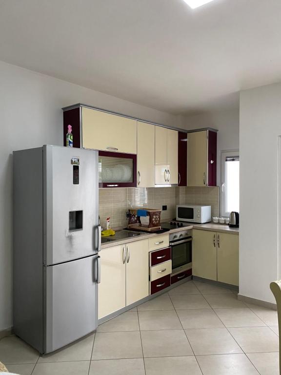 Kuchyň nebo kuchyňský kout v ubytování Super Apartment 100m2 2 sovrum