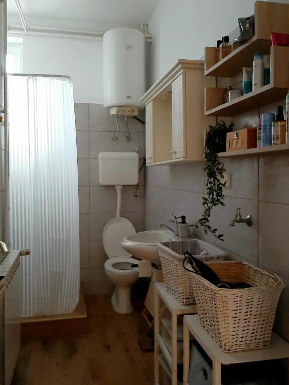 Koupelna v ubytování Lovely bright Apartment with Backyard-renovated!