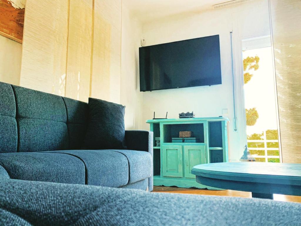 Posezení v ubytování Villa Mas Blau