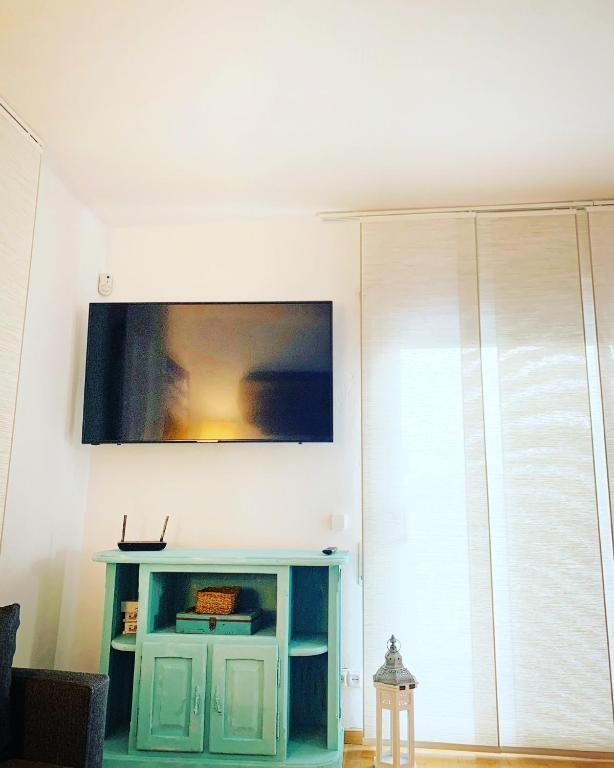 TV a/nebo společenská místnost v ubytování Villa Mas Blau