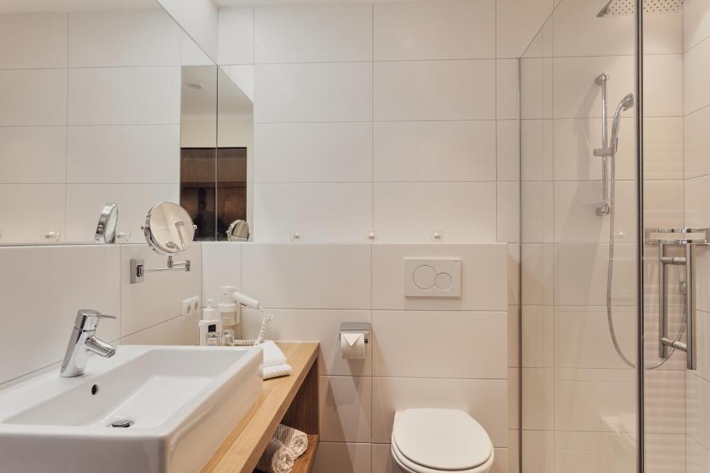 Koupelna v ubytování Hotel Traube