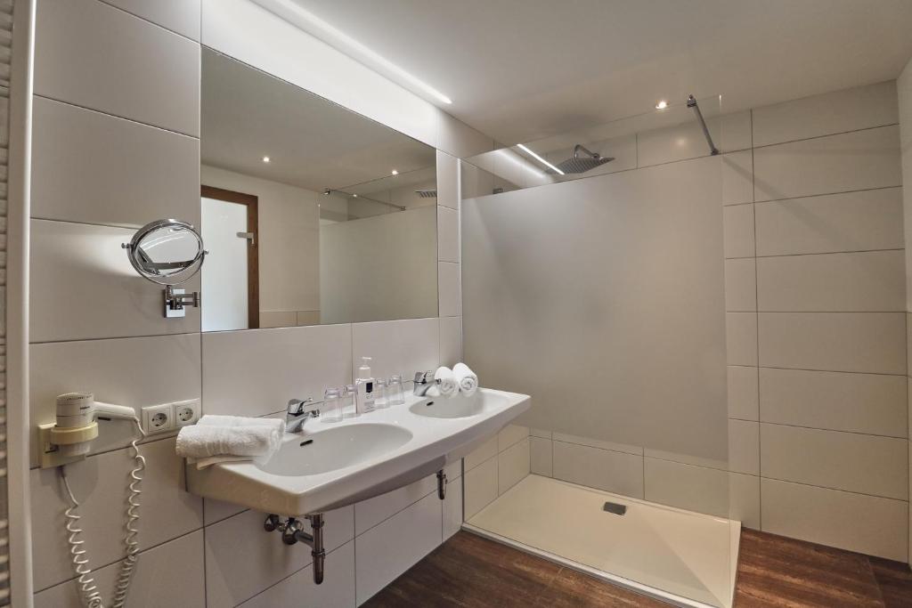 Koupelna v ubytování Hotel Traube