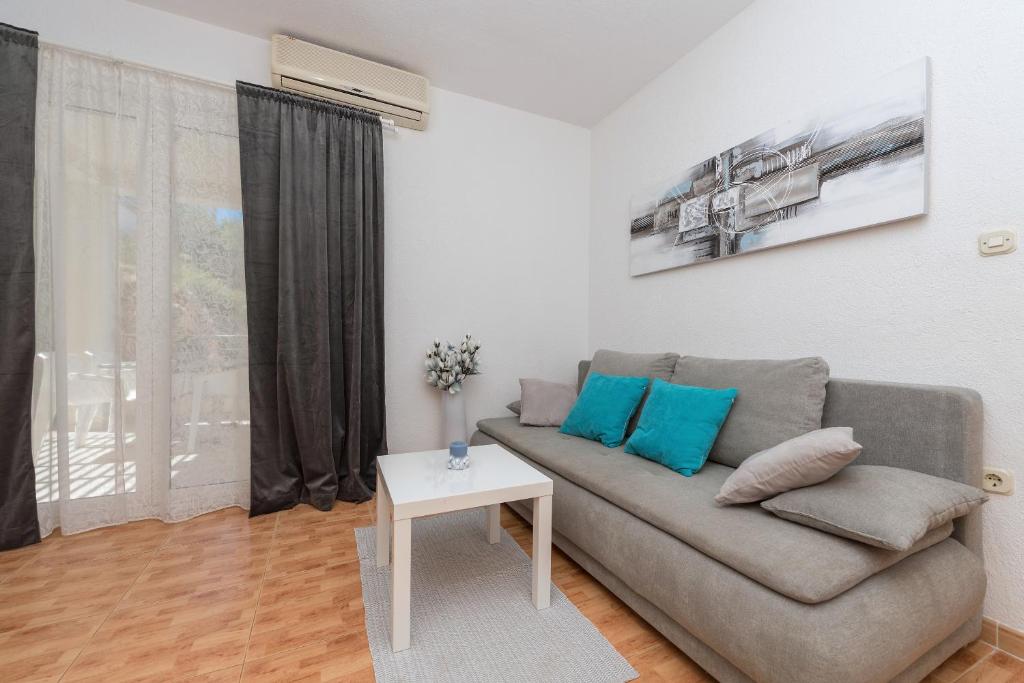 Posezení v ubytování Apartments Tila