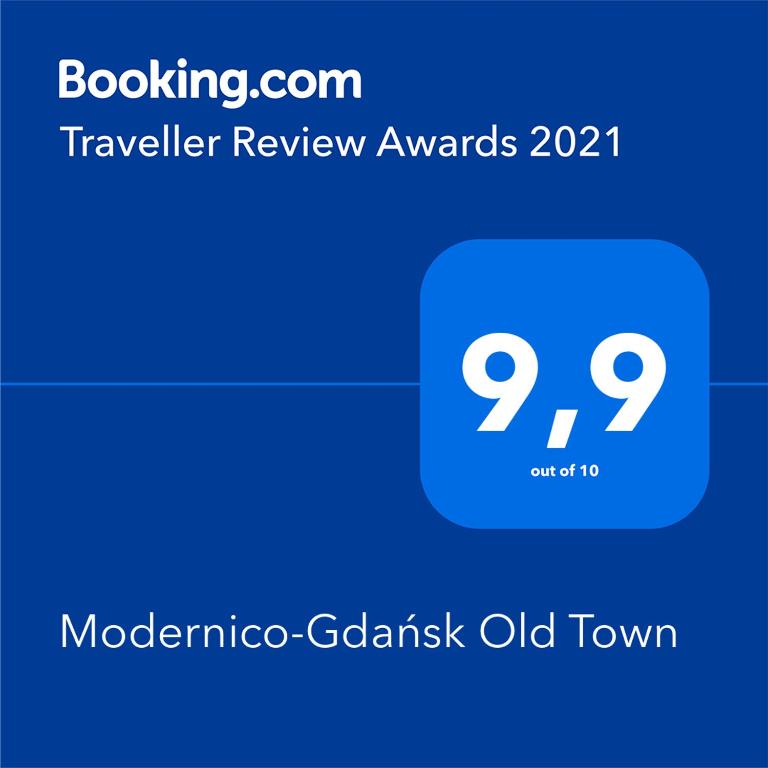 Certifikát, ocenenie alebo iný dokument vystavený v ubytovaní Modernico-Gdańsk Old Town