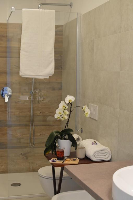Koupelna v ubytování Hotel Scoiattolo