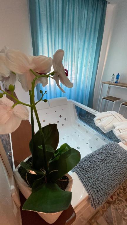 Postel nebo postele na pokoji v ubytování Sa Vivenda Suite