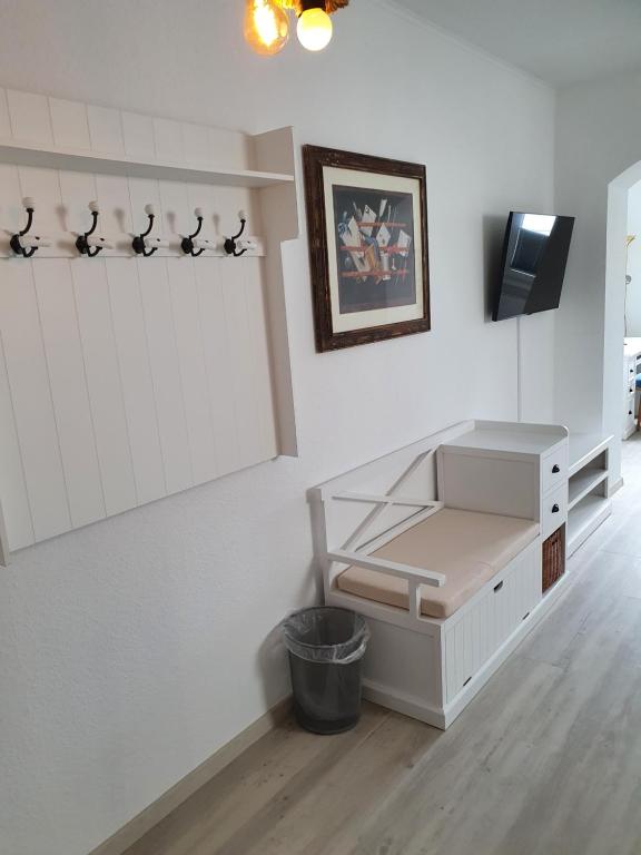 TV a/nebo společenská místnost v ubytování Hotel Domke Haus an der See