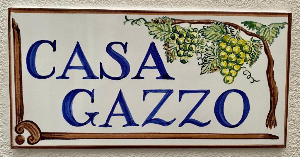 Certifikát, hodnocení, plakát nebo jiný dokument vystavený v ubytování Casa Gazzo