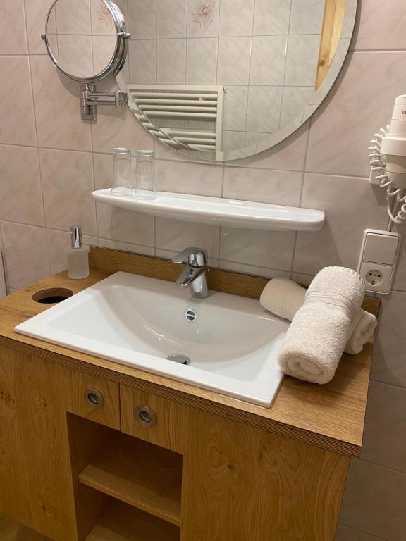 Koupelna v ubytování Gasthof - Pension - Adler