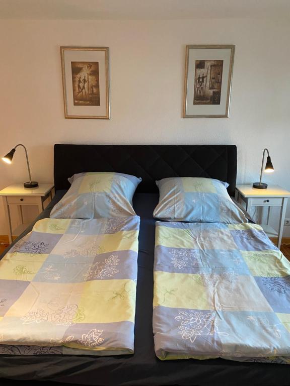 Postel nebo postele na pokoji v ubytování Werners Doppelzimmer