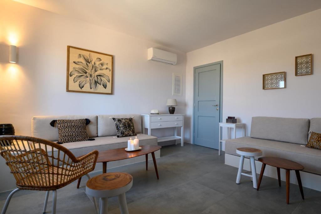 Posezení v ubytování Ambeli Sunset Villas