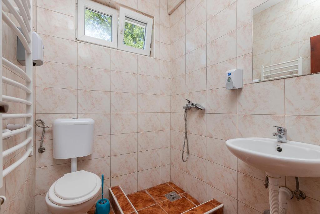 Koupelna v ubytování Guest house Vila Vedesa
