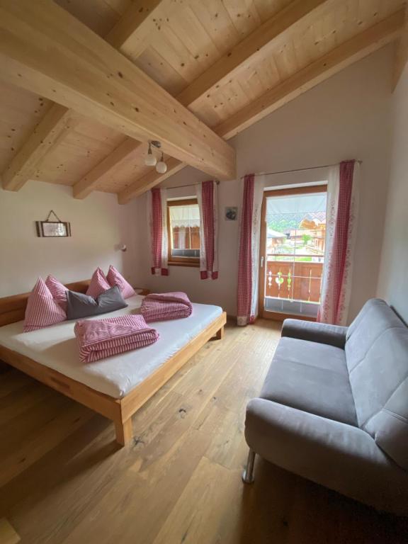 Postel nebo postele na pokoji v ubytování Trixlhof