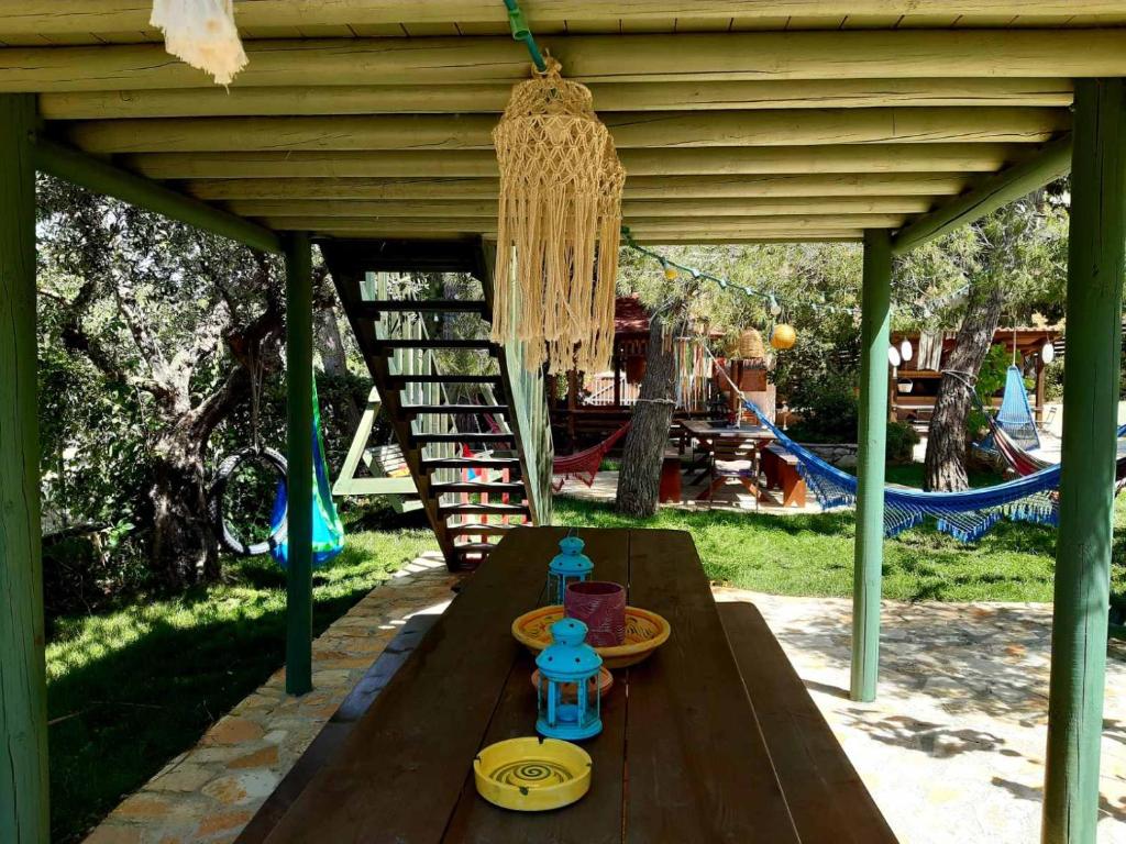 A garden outside Alegria Villas Complex