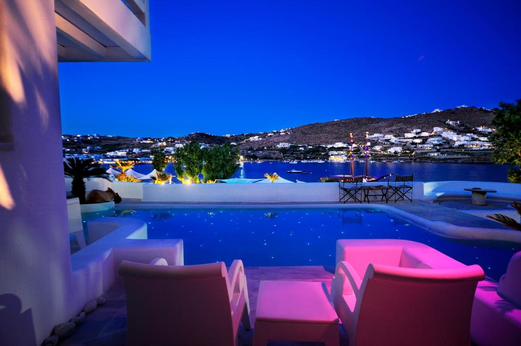 Bazén v ubytování Kivotos Mykonos - Preferred Hotels & Resorts nebo v jeho okolí