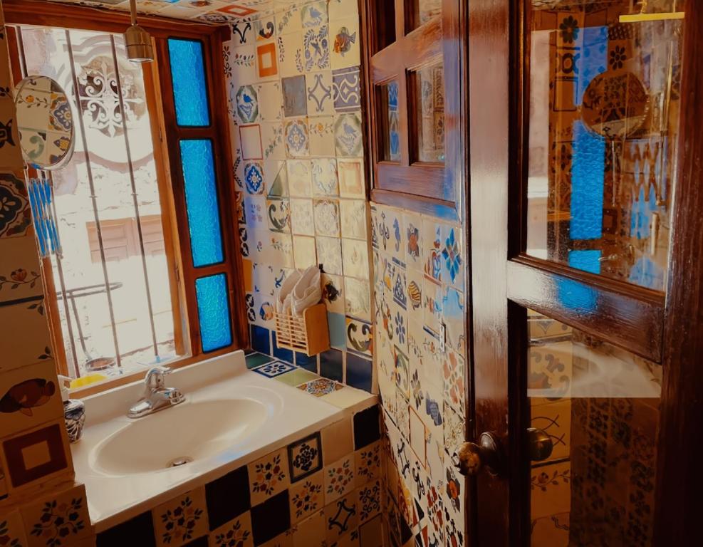 Koupelna v ubytování Casa de Pita