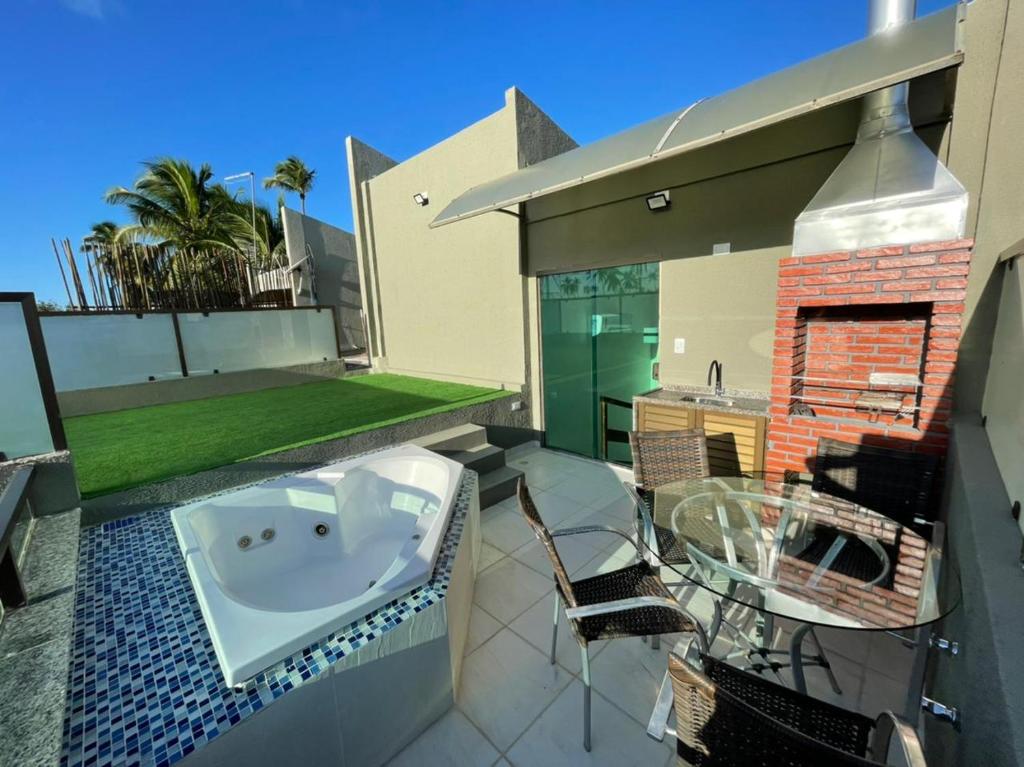  Flat 2 andares com jacuzzi.