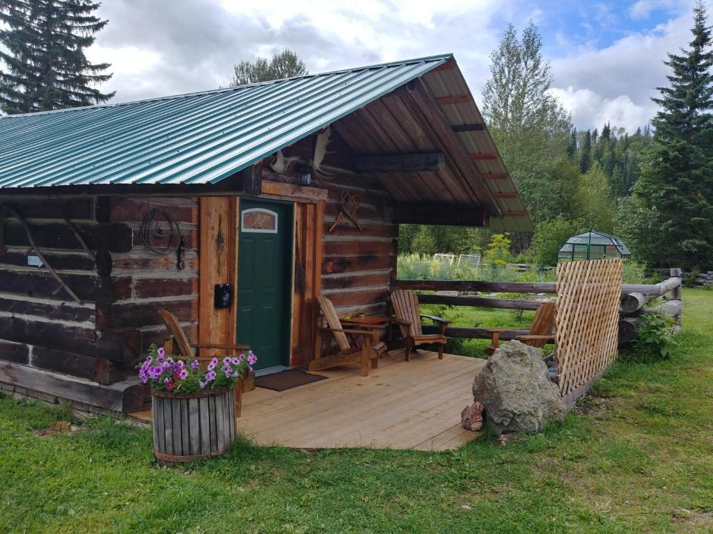 Zahrada ubytování Wolfwood Guest Ranch