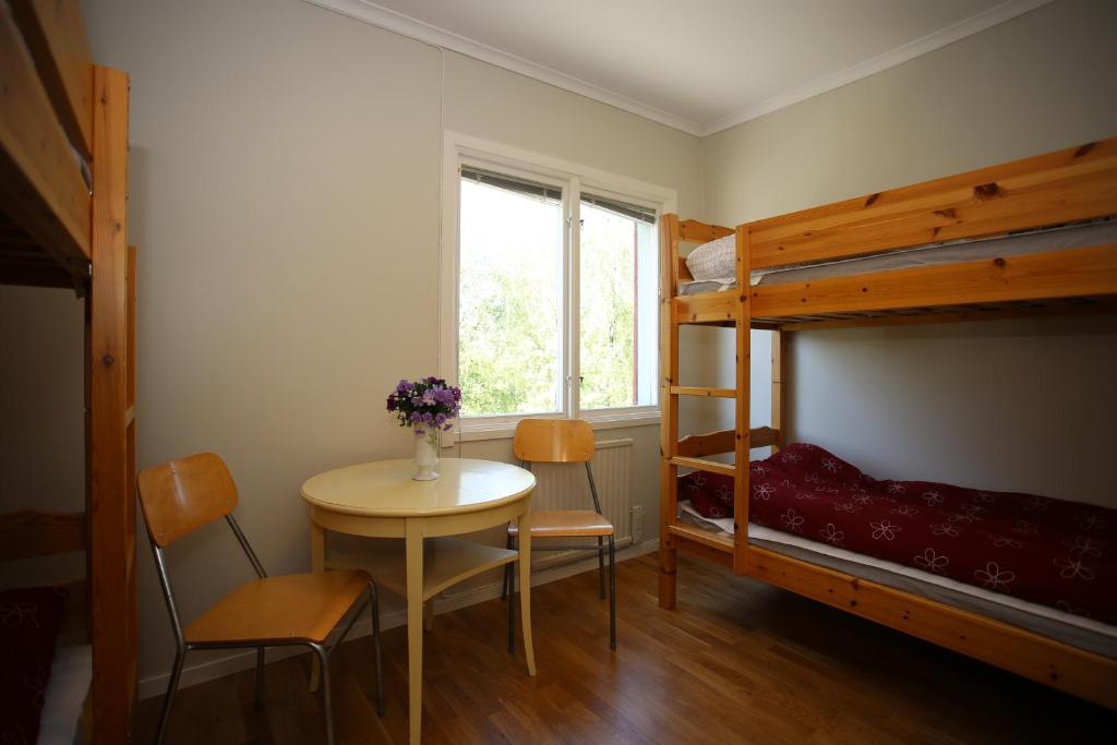 Postel nebo postele na pokoji v ubytování Semesterhemmet Sommarro
