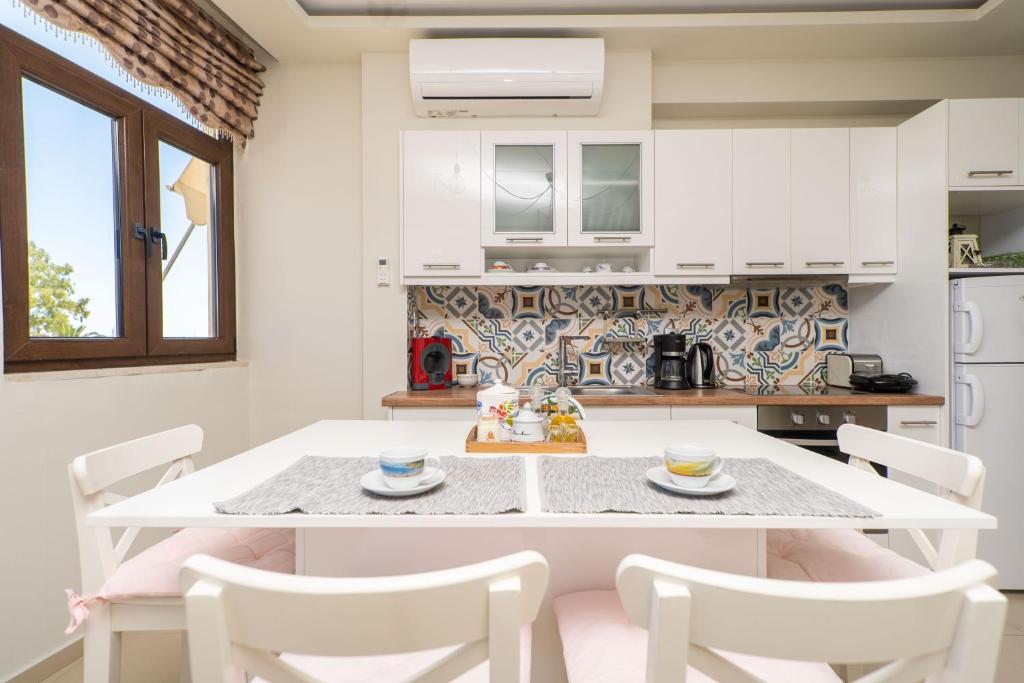 Kuchyň nebo kuchyňský kout v ubytování Blue Sea Relax Apartment