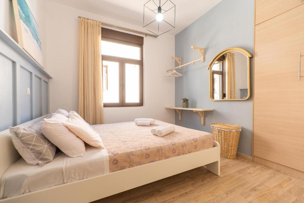 Postel nebo postele na pokoji v ubytování Blue Sea Relax Apartment
