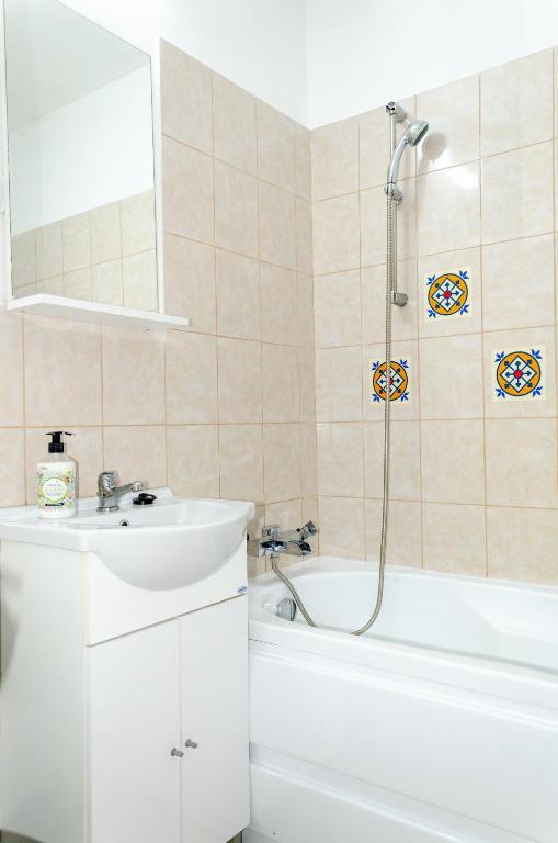 Koupelna v ubytování Casa de oaspeti Wallendorf Bistrita Unirea