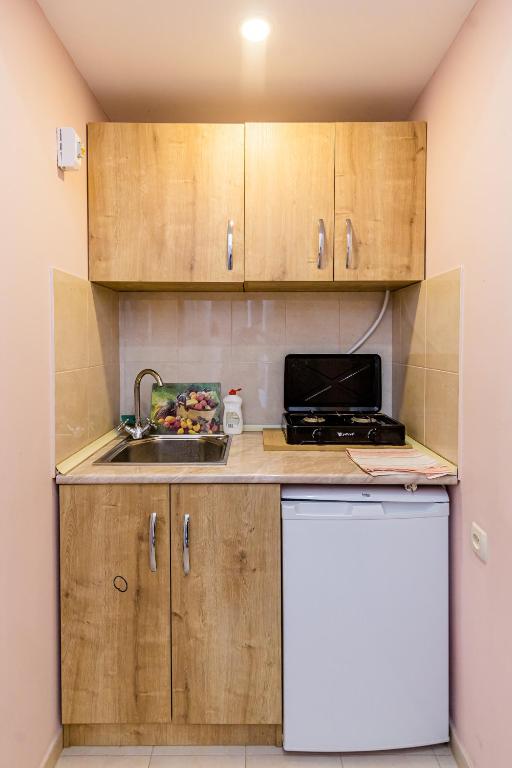 Kuchyň nebo kuchyňský kout v ubytování Anzori House