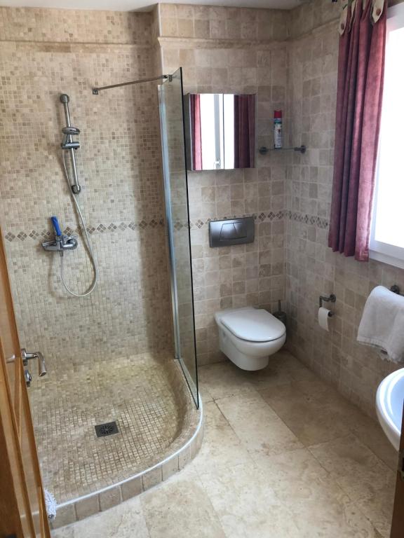 Koupelna v ubytování Casa Ladena