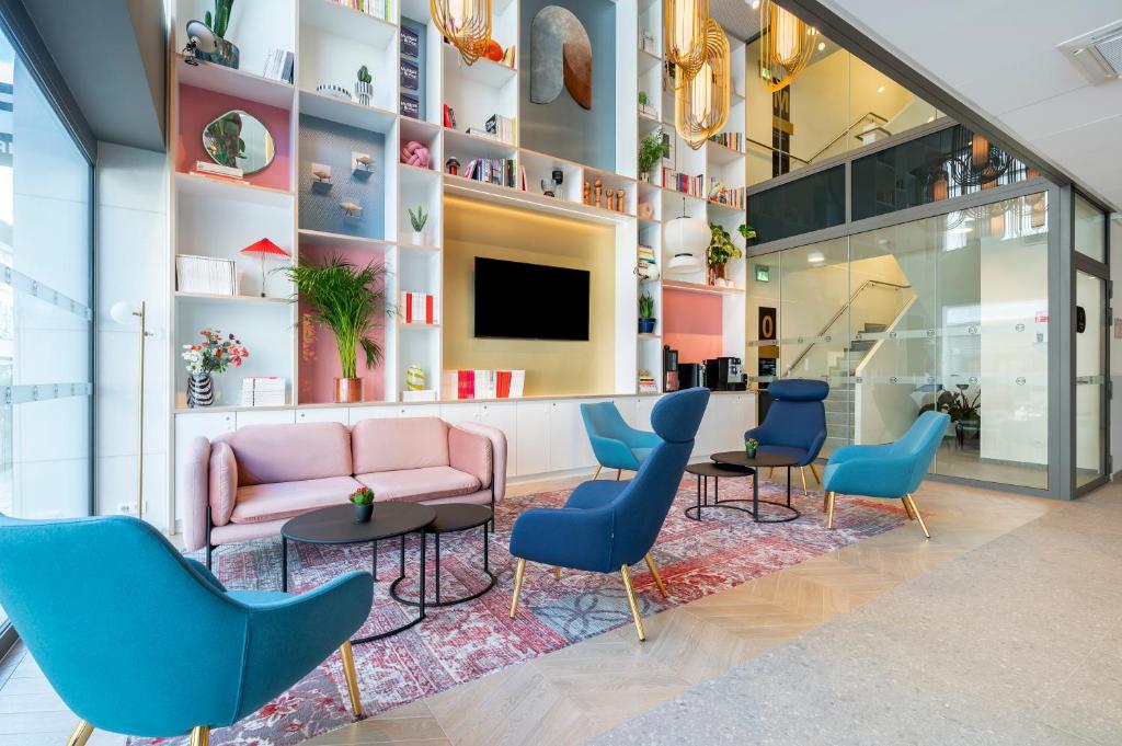 Posezení v ubytování B&B HOTEL Gent Centrum