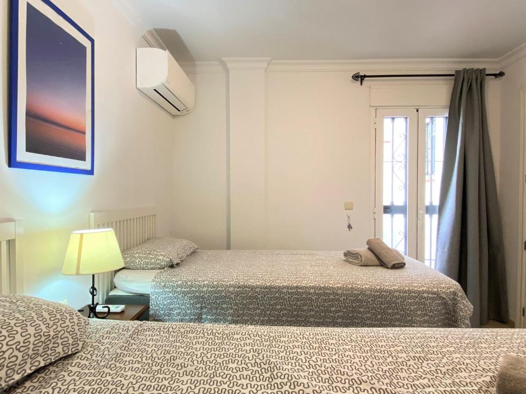 Posteľ alebo postele v izbe v ubytovaní Aljamar 6 Burriana Beach Casasol