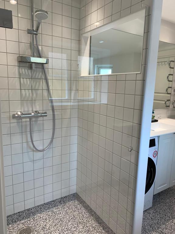 Koupelna v ubytování Præstegade 11