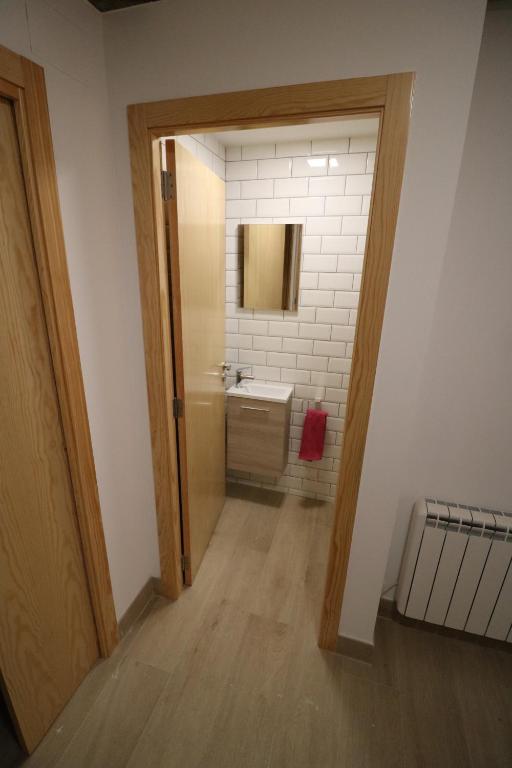 Koupelna v ubytování Buen Camino Melide