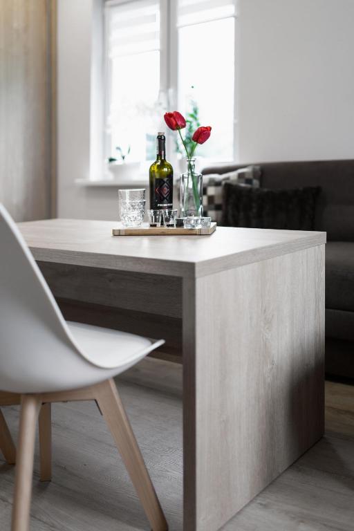 Posedenie v ubytovaní Apartament Łąkowa 2