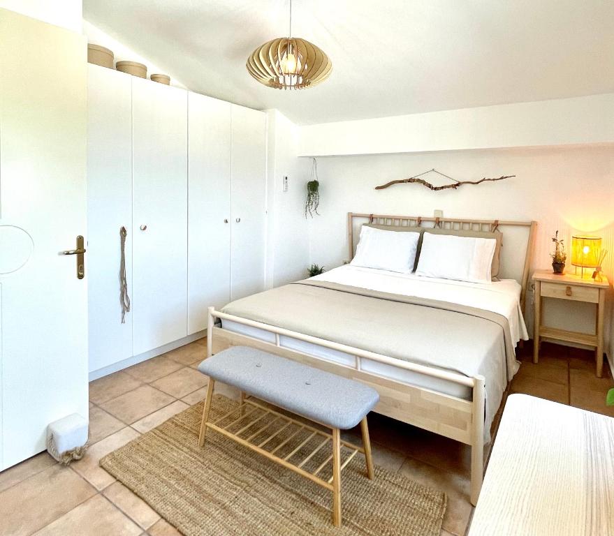 Posteľ alebo postele v izbe v ubytovaní Seafront Maisonette