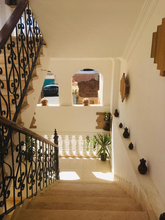 a staircase leading up to a house with a window at Villa 22 in Dahab