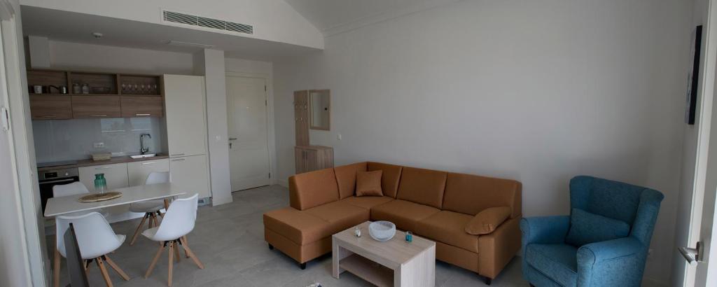 Istumisnurk majutusasutuses Apartments SLAVA