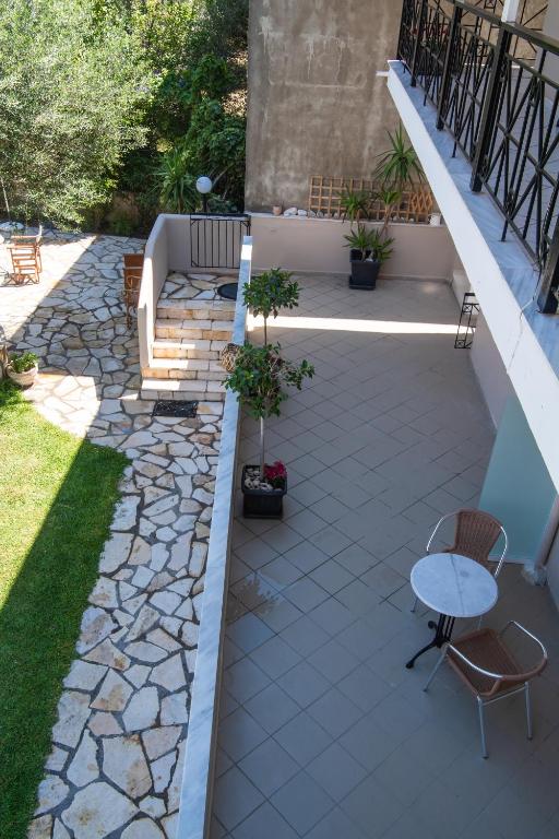 Balkón nebo terasa v ubytování Spiros Sea View