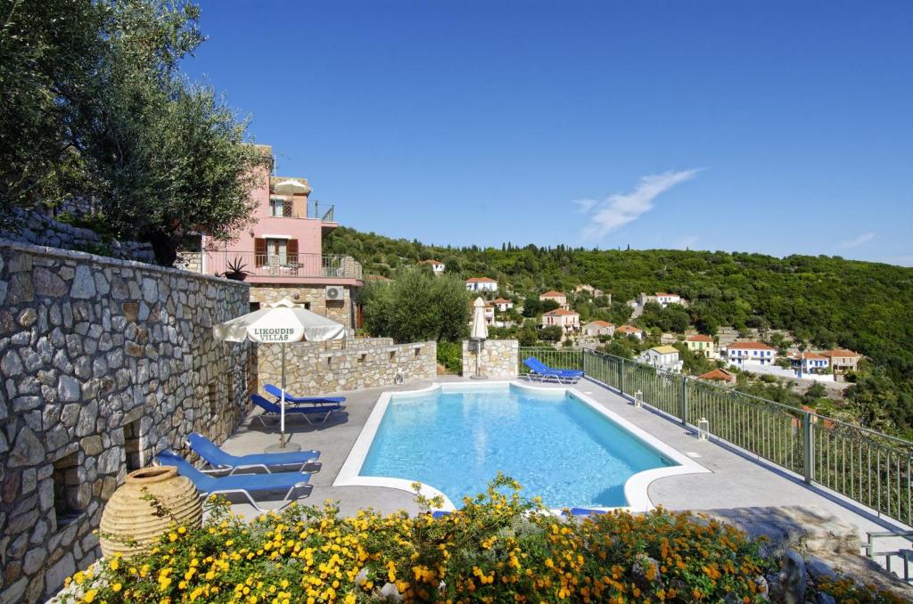 Bazén v ubytování Likoudis Villas Suites ,on the Kioni,Ionian Islands Ithaca, nebo v jeho okolí