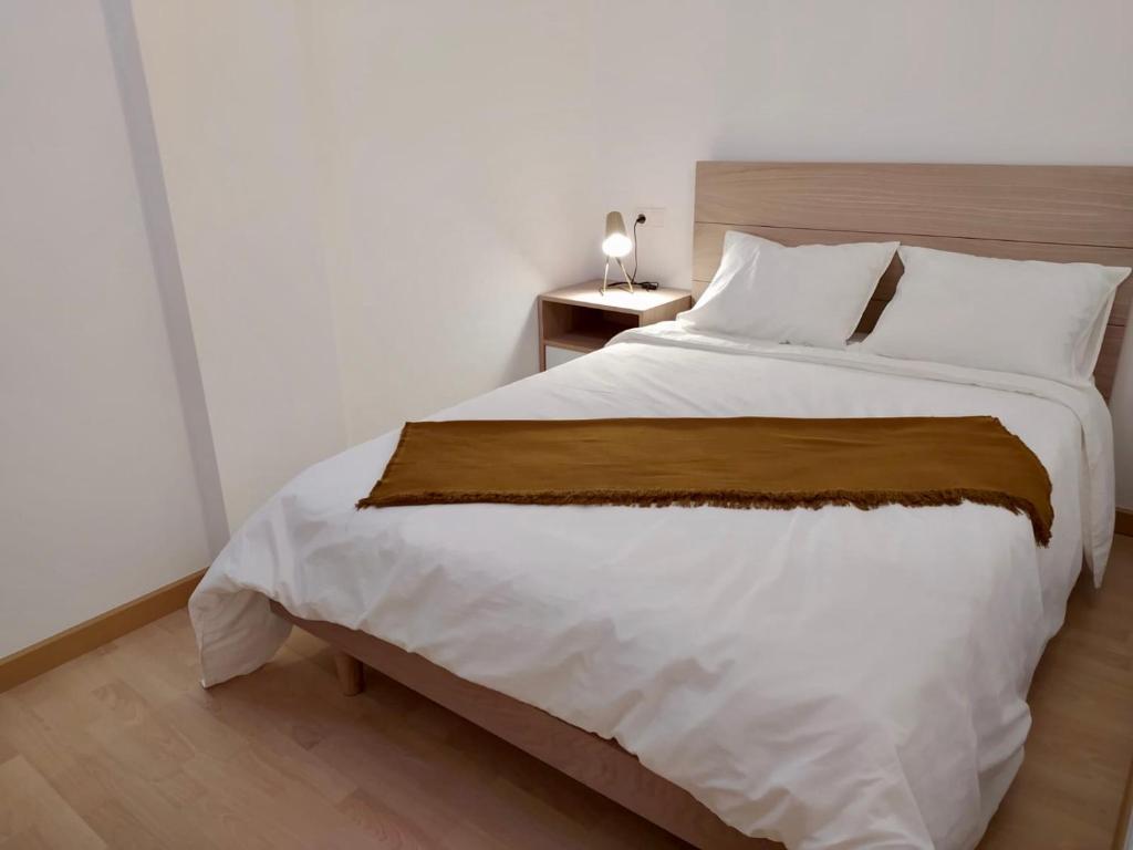 Postel nebo postele na pokoji v ubytování Duplex Playa Langosteira