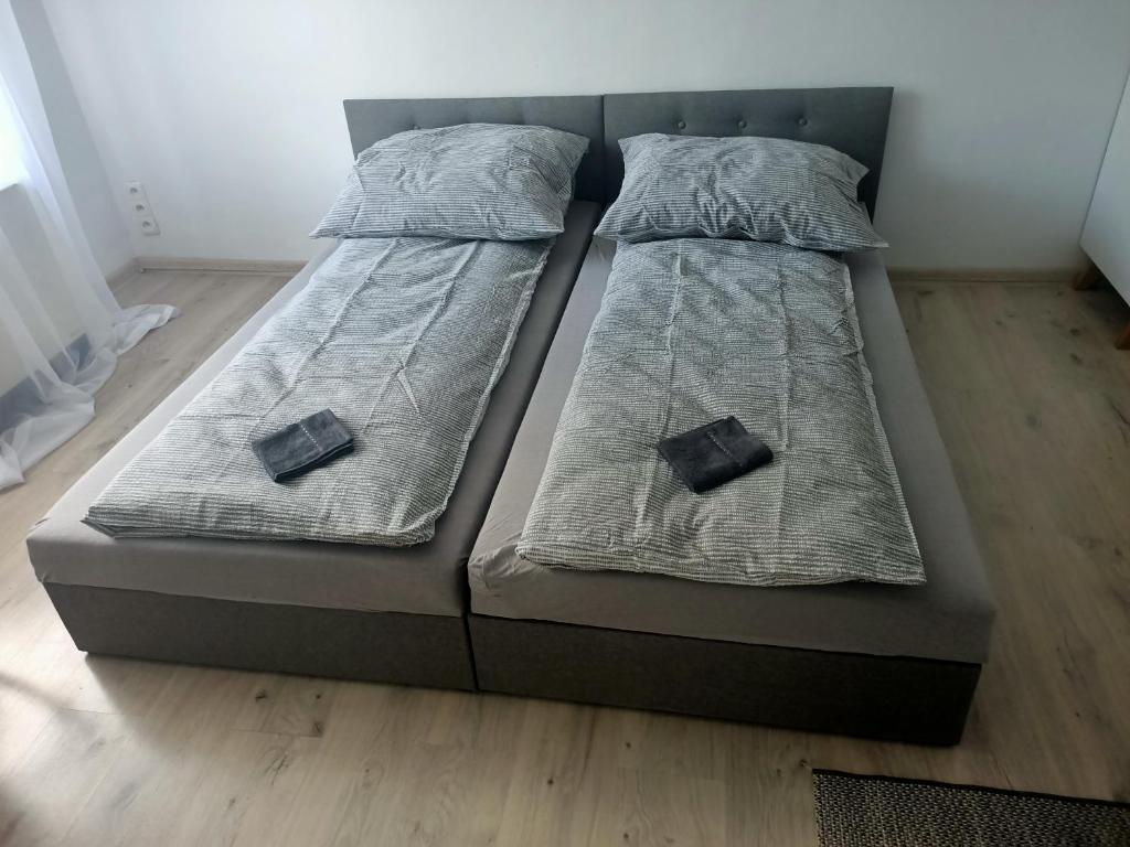 Katil atau katil-katil dalam bilik di Niemodlińska 11 m 2