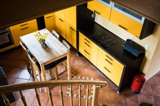 Kuchyň nebo kuchyňský kout v ubytování Ferienhaus Schiller