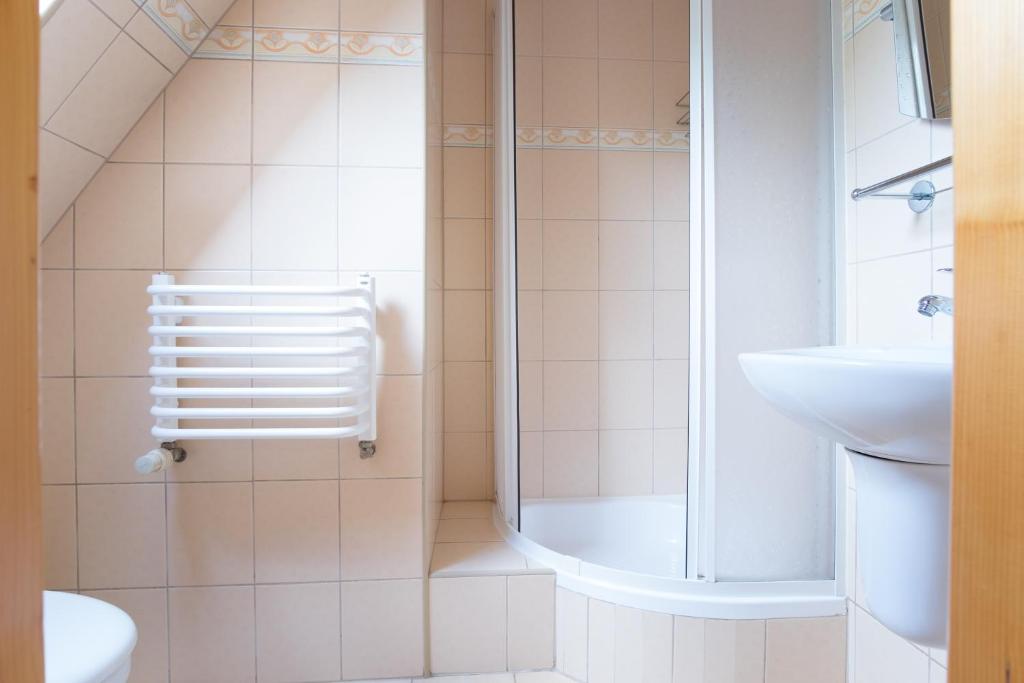Kúpeľňa v ubytovaní Ania Wynajem Pokoi