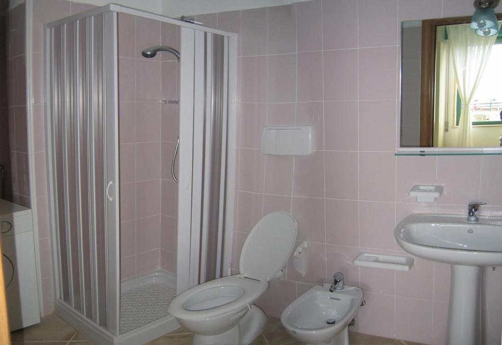 Koupelna v ubytování B&B L'Oasi