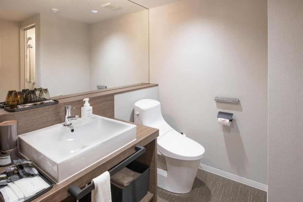 Koupelna v ubytování ALPHABED INN 小樽駅前