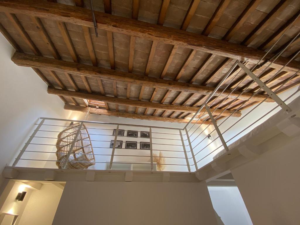 a skylight in the ceiling of a building at Casa Vacanze Giorgetta Palazzina privata di due piani in Chioggia