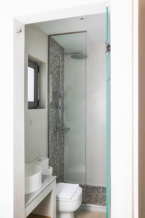 Kúpeľňa v ubytovaní Kipos Suites & Apartments